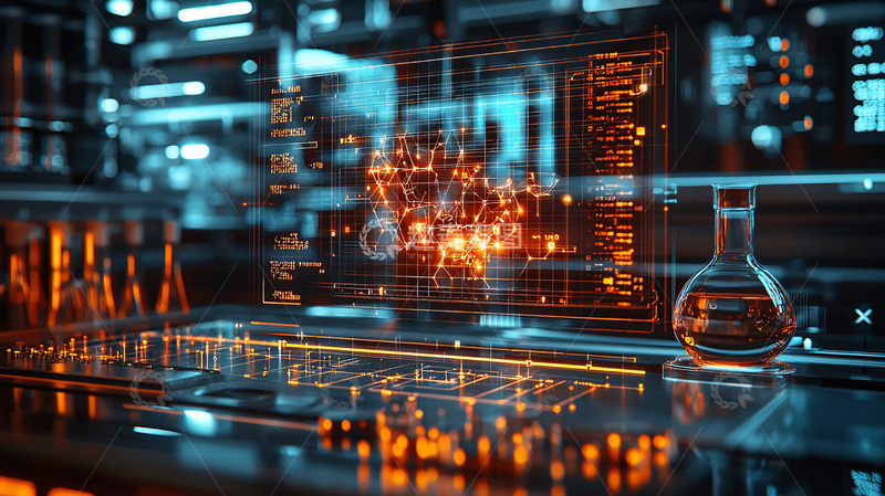 高清大图下载【趣麦麦图】科技实验室未来感场景