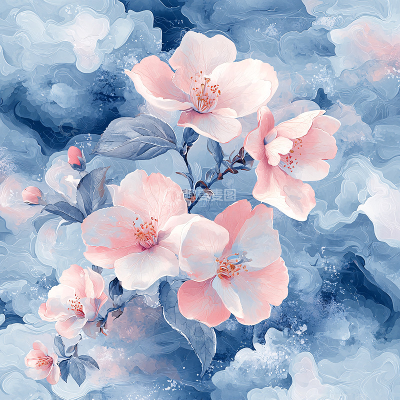 高清大图下载【趣麦麦图】水墨花卉