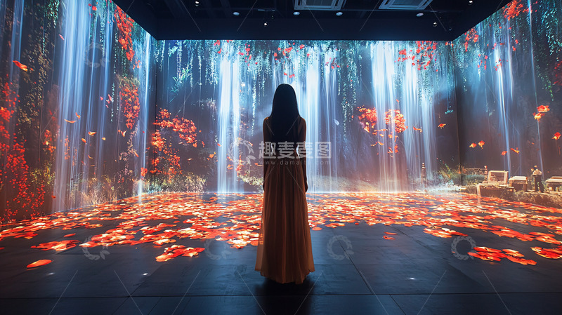 高清大图下载【趣麦麦图】沉浸式数字艺术装置