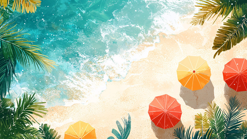 高清大图下载【趣麦麦图】海滩度假风光