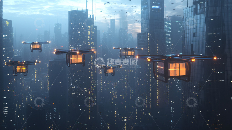 高清大图下载【趣麦麦图】未来都市