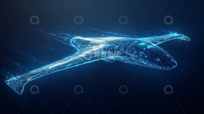 高清大图下载【趣麦麦图】未来飞机