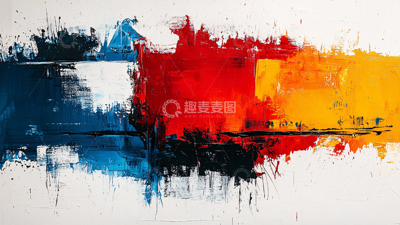高清大图下载【趣麦麦图】-抽象油画