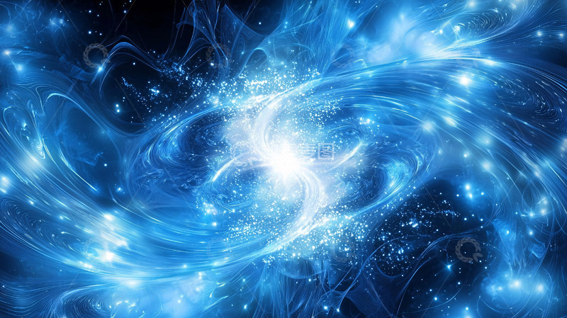 高清大图下载【趣麦麦图】蓝色能量漩涡