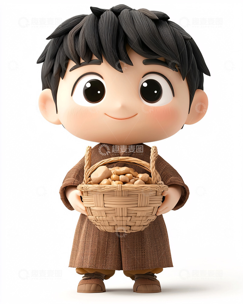 高清大图下载【趣麦麦图】卡通男孩