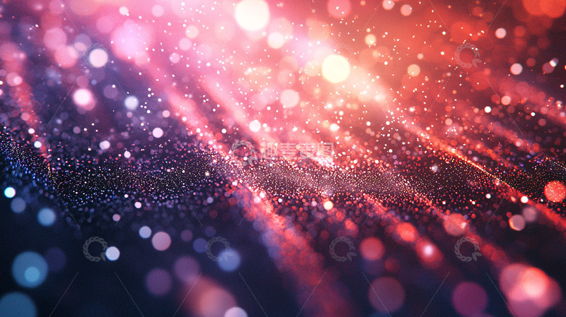高清大图下载【趣麦麦图】粉色红色光斑背景