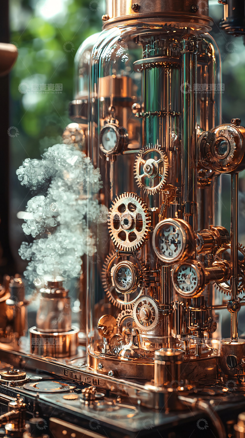 高清大图下载【趣麦麦图】机械蒸汽朋克风格
