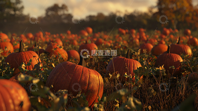 高清大图下载【趣麦麦图】南瓜田
