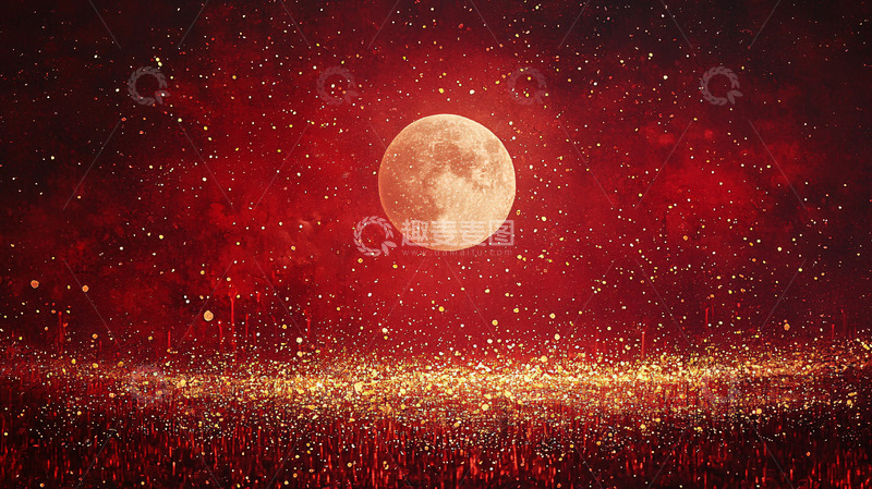 高清大图下载【趣麦麦图】血月