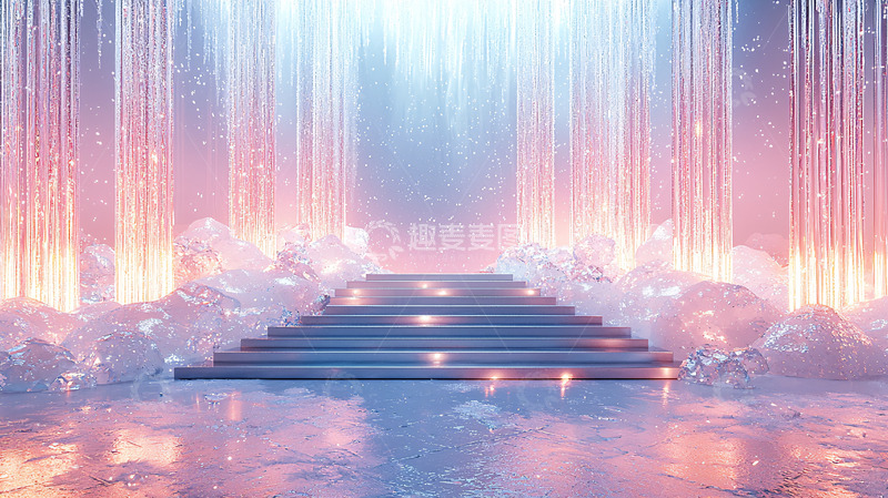 高清大图下载【趣麦麦图】梦幻水晶阶梯
