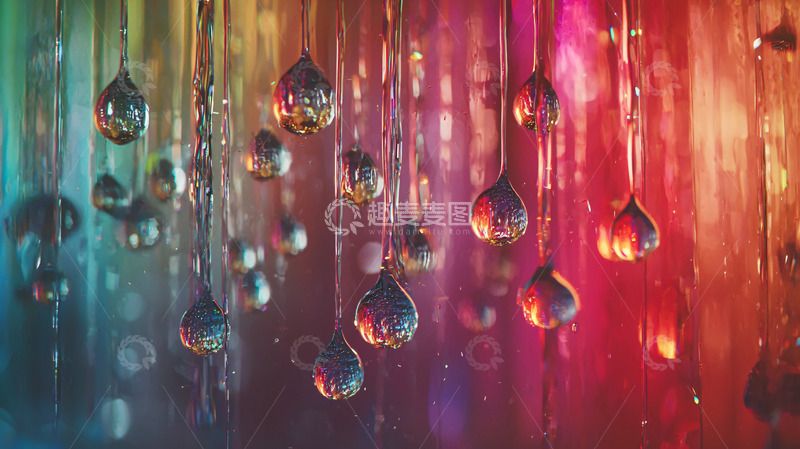高清大图下载【趣麦麦图】彩色水滴