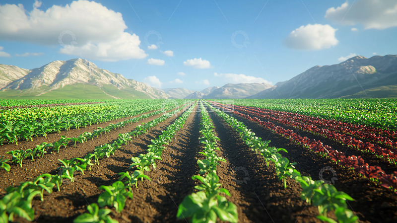 高清大图下载【趣麦麦图】山区田园风光