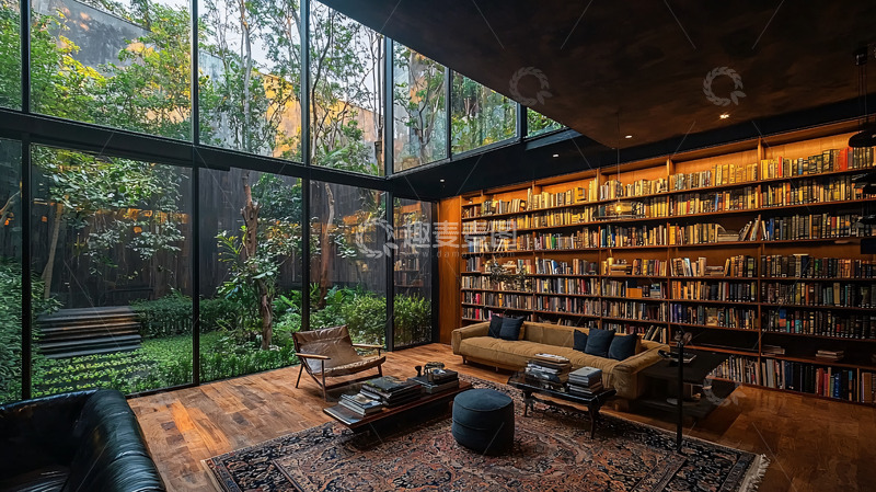 高清大图下载【趣麦麦图】室内书房设计