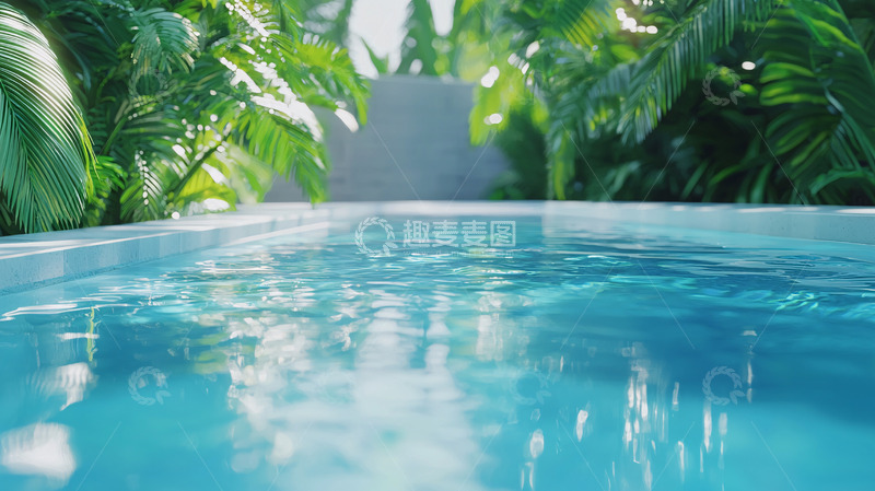 高清大图下载【趣麦麦图】热带泳池