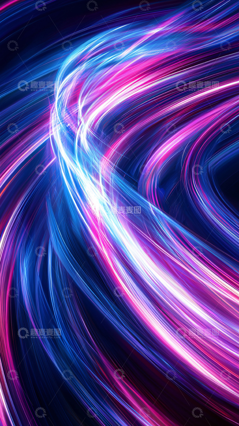 高清大图下载【趣麦麦图】炫彩光线旋转轨迹