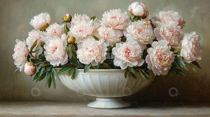 高清大图下载【趣麦麦图】粉色牡丹花束