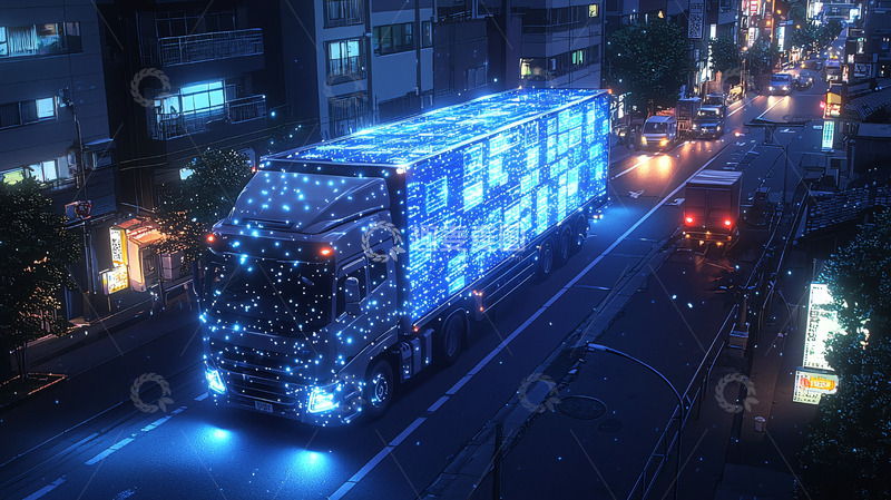 高清大图下载【趣麦麦图】未来感卡车