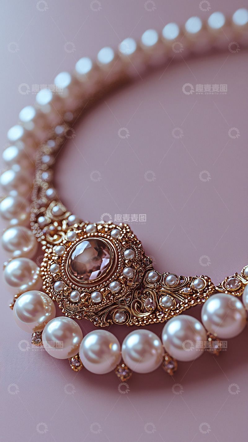 高清大图下载【趣麦麦图】珍珠项链