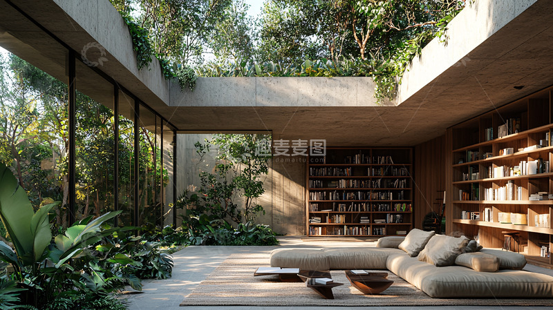 高清大图下载【趣麦麦图】室内花园