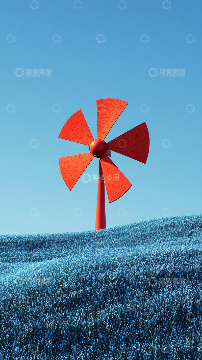 高清大图下载【趣麦麦图】红色风车