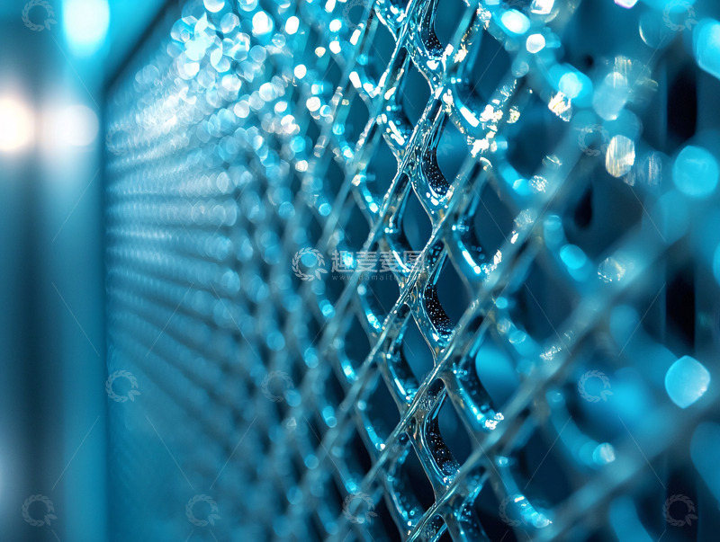 高清大图下载【趣麦麦图】蓝色金属网格