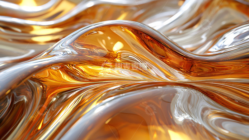 流体金属质感背景