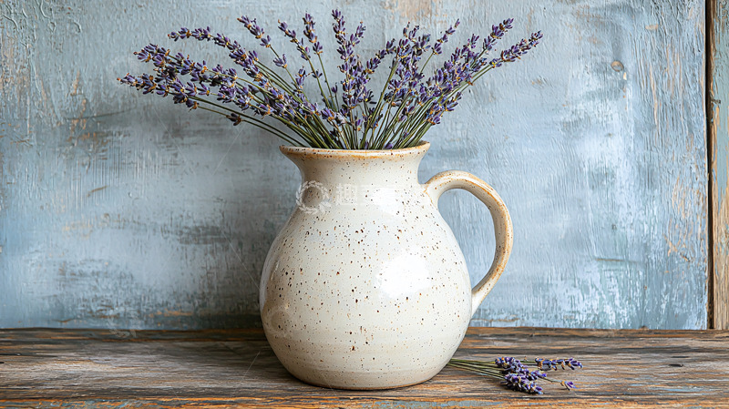 高清大图下载【趣麦麦图】花瓶里的薰衣草