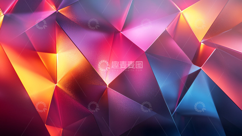 高清大图下载【趣麦麦图】抽象几何背景