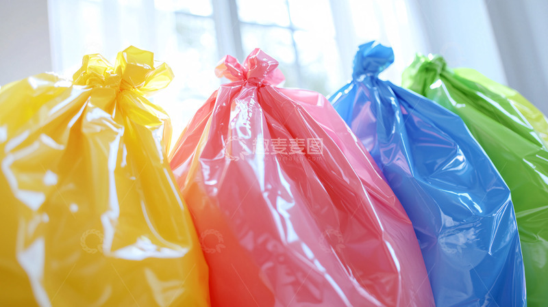 高清大图下载【趣麦麦图】彩色垃圾袋