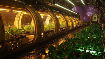 宇宙飞船植物种植舱