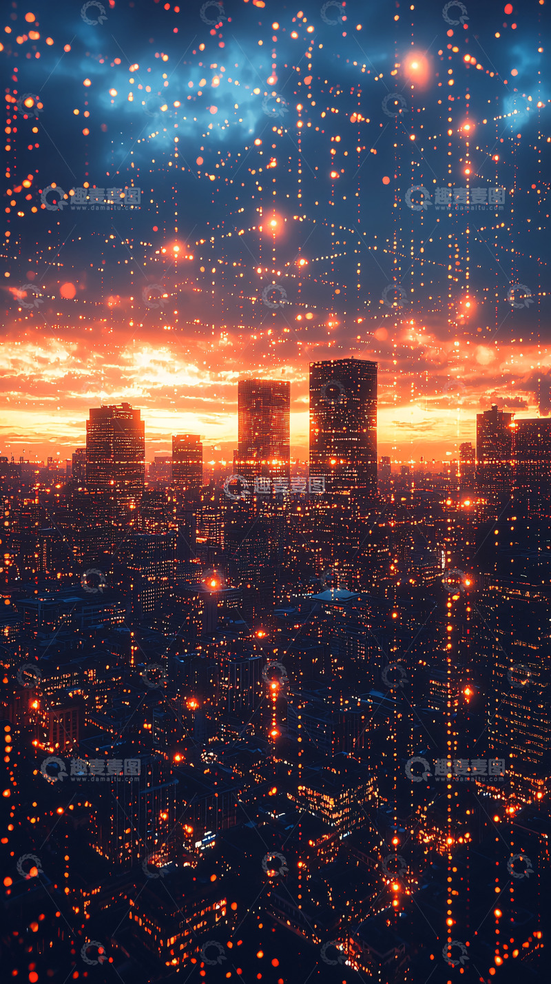 高清大图下载【趣麦麦图】未来都市夜景32