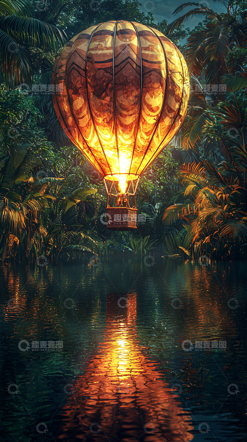 高清大图下载【趣麦麦图】热气球