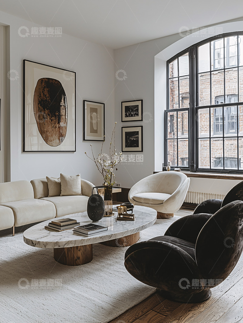 高清大图下载【趣麦麦图】现代简约客厅