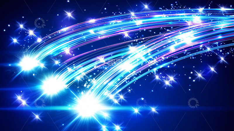 高清大图下载【趣麦麦图】蓝色光带