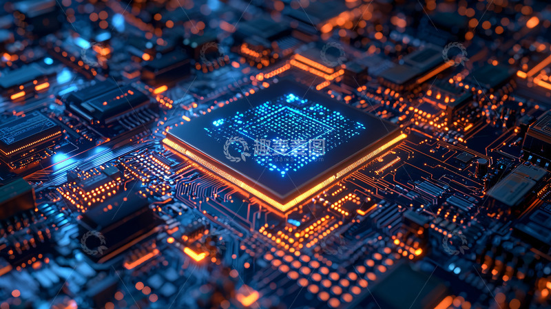 高清大图下载【趣麦麦图】高清电路板特写