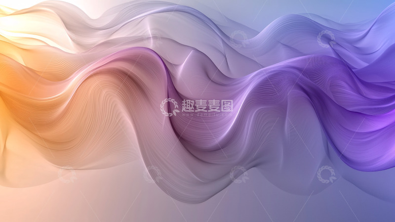 高清大图下载【趣麦麦图】彩色飘逸丝绸