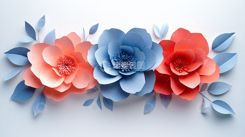 高清大图下载【趣麦麦图】纸艺花朵