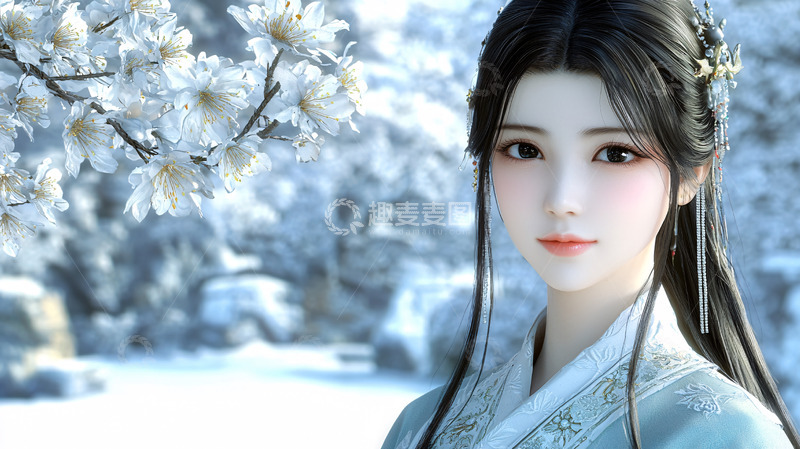 高清大图下载【趣麦麦图】古风美女