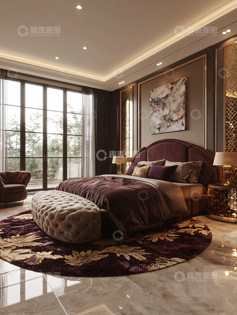 高清大图下载【趣麦麦图】奢华主卧设计
