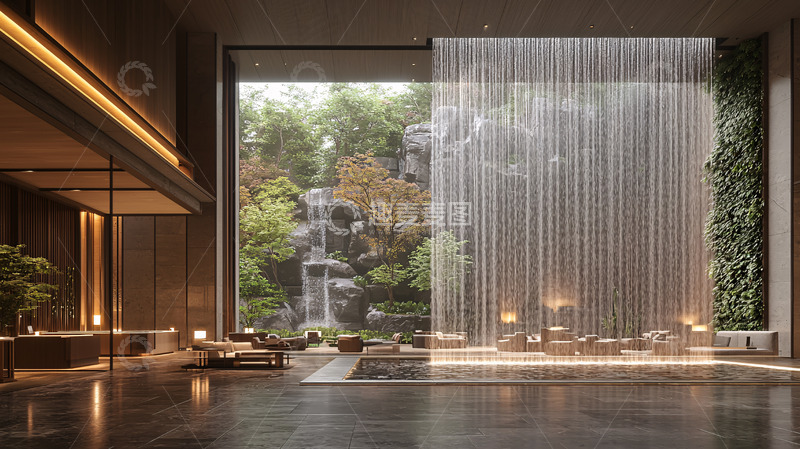 高清大图下载【趣麦麦图】现代酒店大堂设计