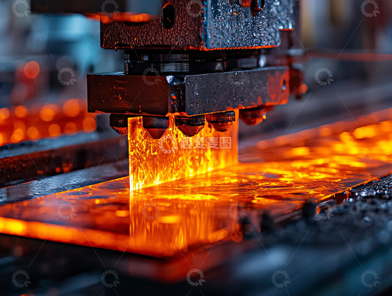 高清大图下载【趣麦麦图】金属加工火花四溅