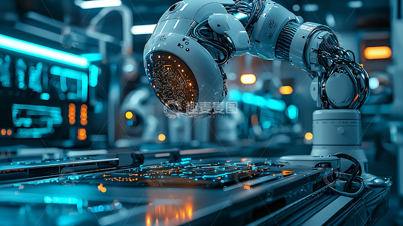 高清大图下载【趣麦麦图】工业机器人