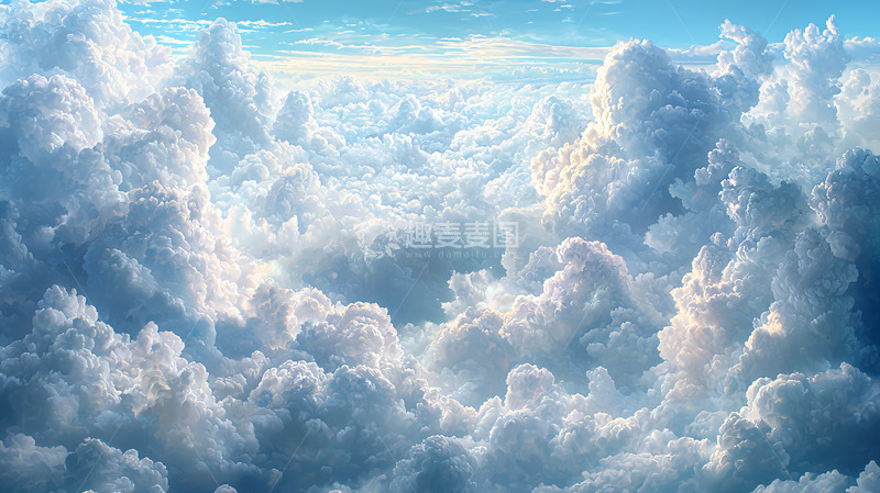 高清大图下载【趣麦麦图】棉花糖般蓬松的云朵