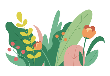 扁平风植物花丛1