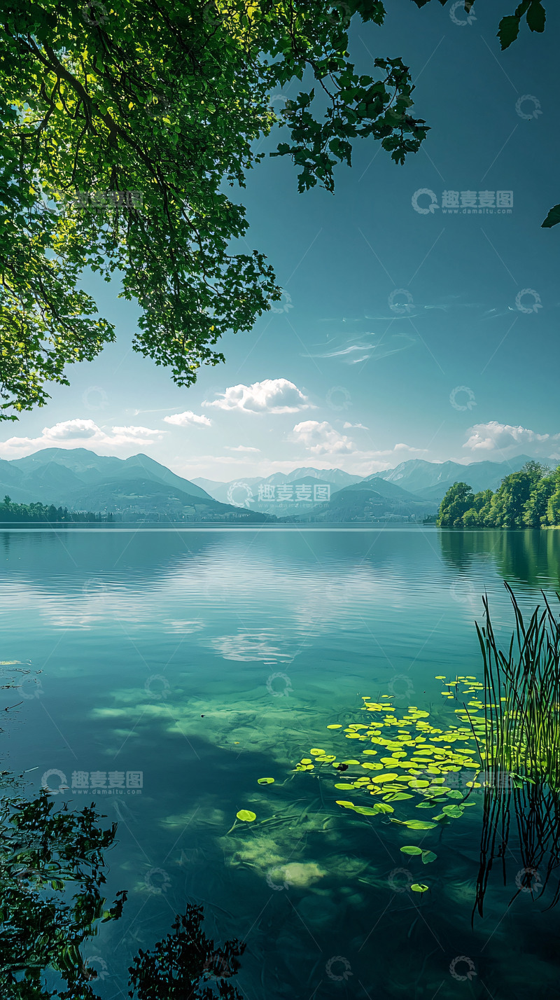 高清大图下载【趣麦麦图】湖光山色