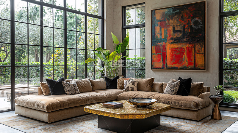 高清大图下载【趣麦麦图】现代简约客厅