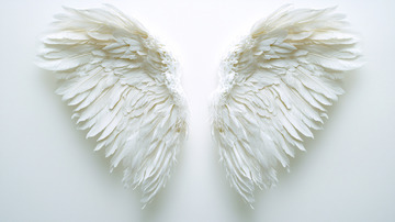 白色羽毛翅膀