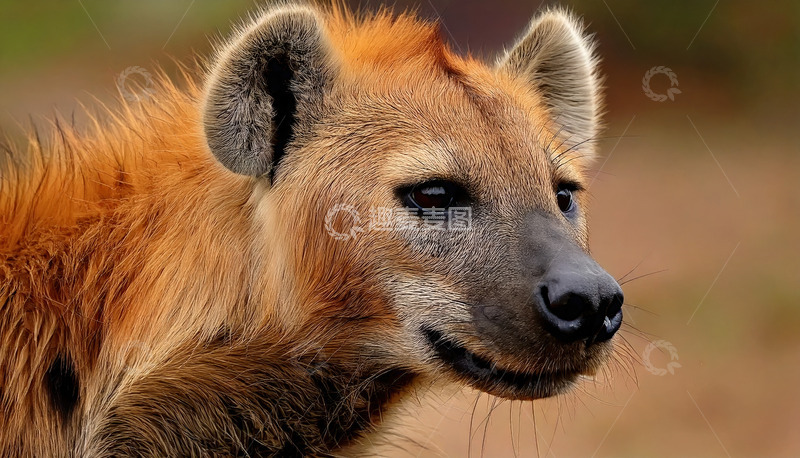 高清大图下载【趣麦麦图】鬣狗的侧颜特写