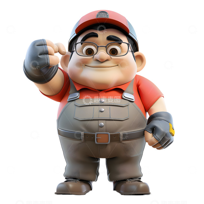 高清大图下载【趣麦麦图】劳动节工人安全施工生产工地人物插图27
