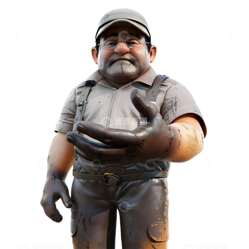 高清大图下载【趣麦麦图】劳动节工人安全施工生产工地人物插图30